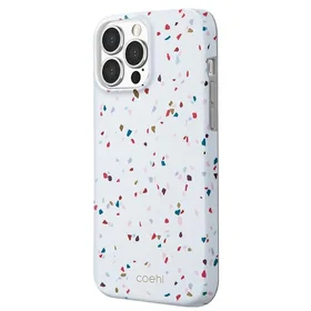 Uniq Coehl Terrazzo viedtālruņa apvalks iPhone 13 Pro / iPhone 13 - balta