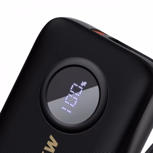 Portatīvais lādētājs Dudao K14 melns 10000mAh (PD / QC3.0) + Type-C / Lightning kabelis