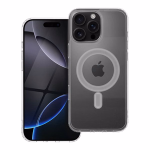 Viedtālruņa apvalks magnētisks ar MagSafe (MID), saderīgs ar IPHONE 16 Pro Max, caurspīdīgs