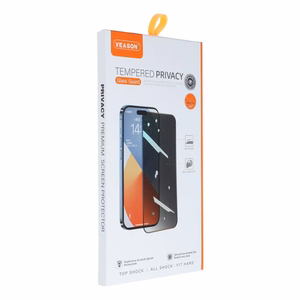 6D Pro Veason Privātuma stikls (m) - skirtas Iphone 15 Pro melns (m)