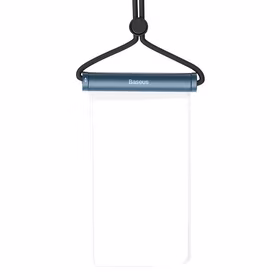 Ūdensnecaurlaidīgs tālruņa futrālis Baseus AquaGlide ar cilindrisku slīdošo slēdzeni (zils)