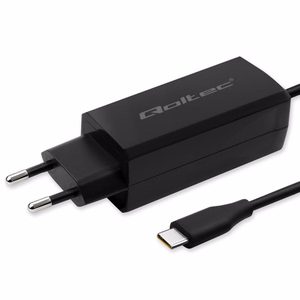 Qoltec 52419 65W GaN super ātrais lādētājs | 5-20V | 3-3.25A | USB-C 3.1