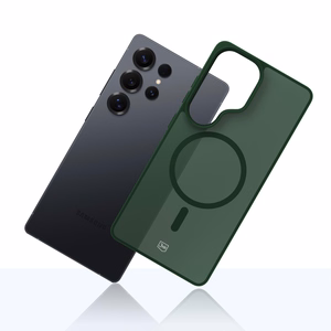 3mk Smoke MagCase priekš Samsung Galaxy S25 Ultra zaļš-caurspīdīgs