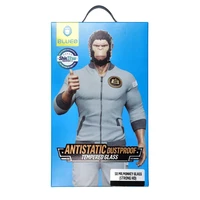 5D Mr. Monkey stikls - Samsung Galaxy S24 melns (Strong Lite)