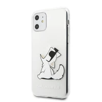 Karl Lagerfeld Choupette Fun viedtālruņa apvalks iPhone 11 / Xr - caurspīdīgs