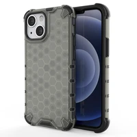 Honeycomb Case bruņu vāks ar TPU buferi iPhone 13 mini melns