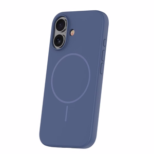 Silikona Thin Mag maciņš for iPhone 16 6,1" tumši zils