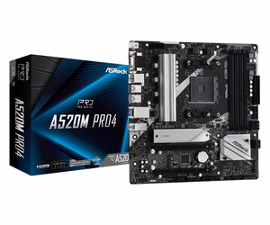 Asrock A520M Pro4 mātesplate Socket AM4 micro ATX