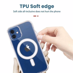 TEL PROTECT MagSilicone viedtālruņa apvalks Iphone 15 Pro Max, caurspīdīgs
