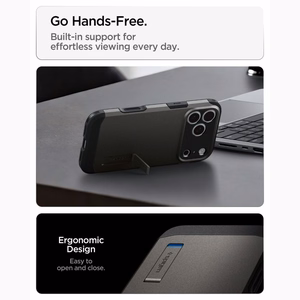 Spigen Tough Armor T MagSafe maciņš iPhone 17 Pro Max / 18 Pro Max, grafīta krāsā