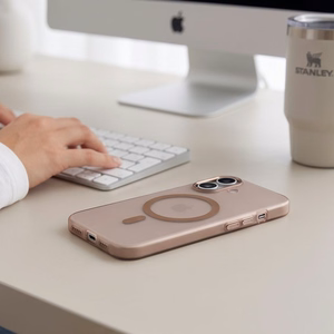 Tech-Protect MagZero MagSafe maciņš iPhone 17, matēti bēšbrūns