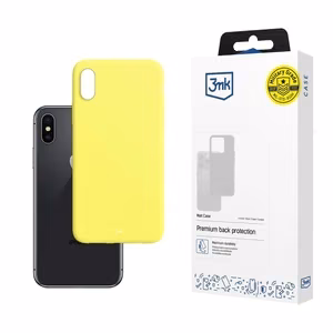 3mk Matt Case maciņš iPhone X / XS - dzeltens