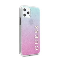 Guess GUHCN58PCUGLPBL iPhone 11 Pro - rozā/meln gradient Glitter