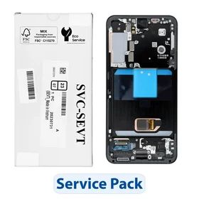 ServicePack LCD displejs SAMSUNG S22 S901 GH82-27520E Pelēka