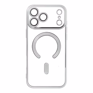 Electro Mag Cover case for iPhone 17 Pro Max compatible with MagSafe silver