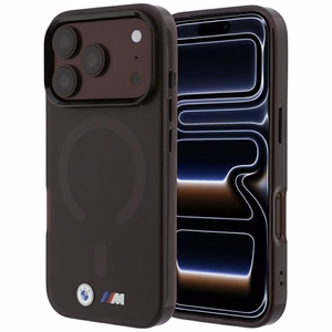 BMW M IML Frosted Metal Logo & Trims MagSafe maciņš modelim iPhone 17 Pro / 18 Pro – bordo