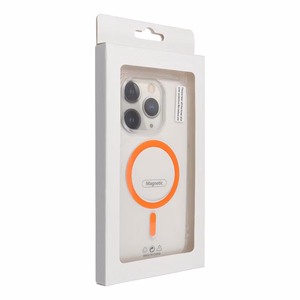 Maciņš Samsung A27 Drop Glue Colorful Ring Mag Cover saderīgs ar MagSafe oranžs