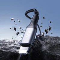 Joyroom S-A28 Flash Series 3A USB-A - Lightning kabelis 2 m - melns