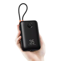 Portatīvais lādētājs VEGER 30000 mAh ar iebūvētu kabeli Type C / Lightning PD QC3.0 35W K3 (W3018) melna