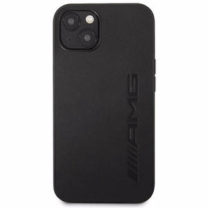 AMG AMHCP14MDOLBK iPhone 14 Plus 6.7 "melns cietais apvalks Ādas Karsti iespiests