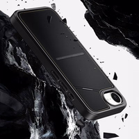 DUX DUCIS viedtālruņa apvalks RAFI II MAG ar statīvu saderīgs ar MagSafe IPHONE 16e melns