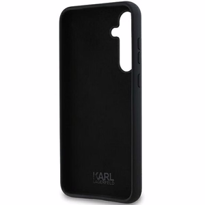 Силиконовый чехол Karl Lagerfeld Choupette для Samsung Galaxy A35 - чёрный