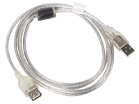 Lanberg CA-USBE-12CC-0018-TR USB cable 1.8 m USB 2.0 USB A caurspīdīgs