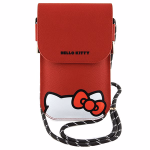 Hello Kitty Leather Hiding Kitty pleca soma – sarkans