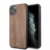 Mercedes Wood Line Walnut apvalks iPhone 11 Pro Max - brūns