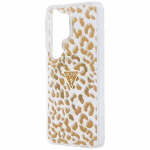 Guess maciņš IML Leopard Print Triangle MagSafe for Samsung Galaxy S26 Ultra brūns