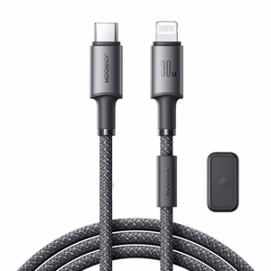 USB kabelis Joyroom „S-A50“ pelēks „Type-C / Lightning“ 120cm (līdz 60W)