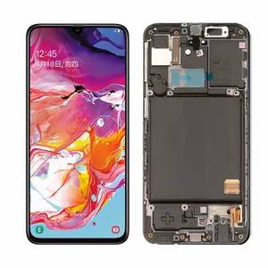 LCD дисплей совместимый с Samsung A405 2019 A40 чёрный с рамкой HQ