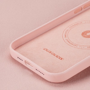 Dux Ducis Grit ādas apvalks iPhone 14 Plus Elegants mākslīgās ādas apvalks (MagSafe saderīgs) Rozā