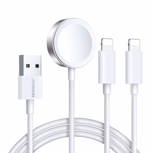 Joyroom S-IW007 3-in-1 magnētiskais uzlādes kabelis USB-A - Lightning 1.2m - balts
