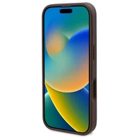 Guess GUHMP16XP4ROPEMCW iPhone 16 Pro Max 6.9" ciets vāciņš brūns 4G ziedu raksts MagSafe