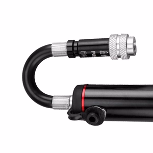 Rockbros SMART-B 150 PSI mini velosipēda pumpis Presta un Schrader ventiļiem – krāsa: melna