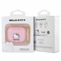 Hello Kitty silikona 3D Kitty galvas apvalks AirPods 3 - rozā