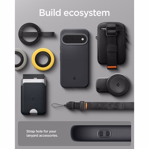 Melns Spigen Nano Pop Mag vāciņš ar MagSafe, paredzēts Google Pixel 11