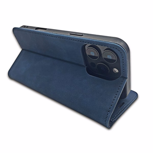 Viedais Suede maciņš for Samsung Galaxy A17 4G / A17 5G / A26 5G tumši zils