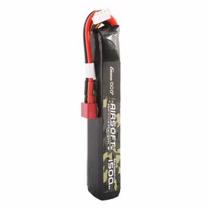 Gens Ace 25C 1500mAh 3S1P 11,1 V airsoft ieroču LiPo akumulators ar T-veida spraudni
