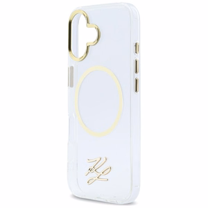 Karl Lagerfeld IML KL Script Logo MagSafe Maciņš for iPhone 17 - caurspīdīgs
