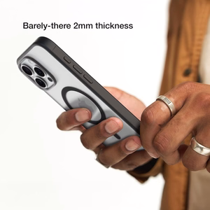 Incase Slim Case vāciņš ar MagSafe iPhone 16 Pro tālrunim, caurspīdīgs melnā krāsā