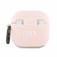Karl Lagerfeld silikona Choupette galvas 3D apvalks AirPods 4 - rozā