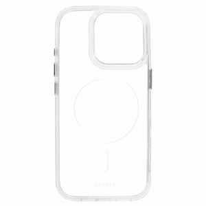 Liavec Spīdīgs Magnētiskais Caurspīdīgs viedtālruņa apvalks Iphone 15 balta