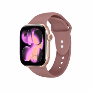Crong Liquid Apple Watch siksniņa, 38/40/41/42 mm, putekļaini rozā
