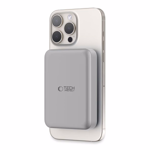 Внешний аккумулятор Tech-Protect PB11 LifeMag MagSafe 10000 mAh - титановый