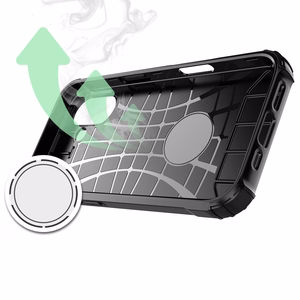Hybrid Armor case for iPhone 17 - black
