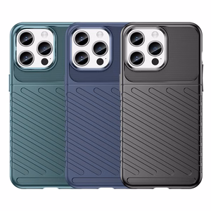 Armored iPhone 15 Pro Max Thunder Case - black