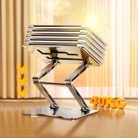 Wozinsky WRS-CPY75DSS alumīnija klēpjdatora un planšetdatora statīvs + bezmaksas viedtālruņa statīvs - sudraba