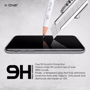 X-ONE pilna pārklājuma īpaši izturīgs matēts aizsargstikls 9H – paredzēts iPhone 17 Air